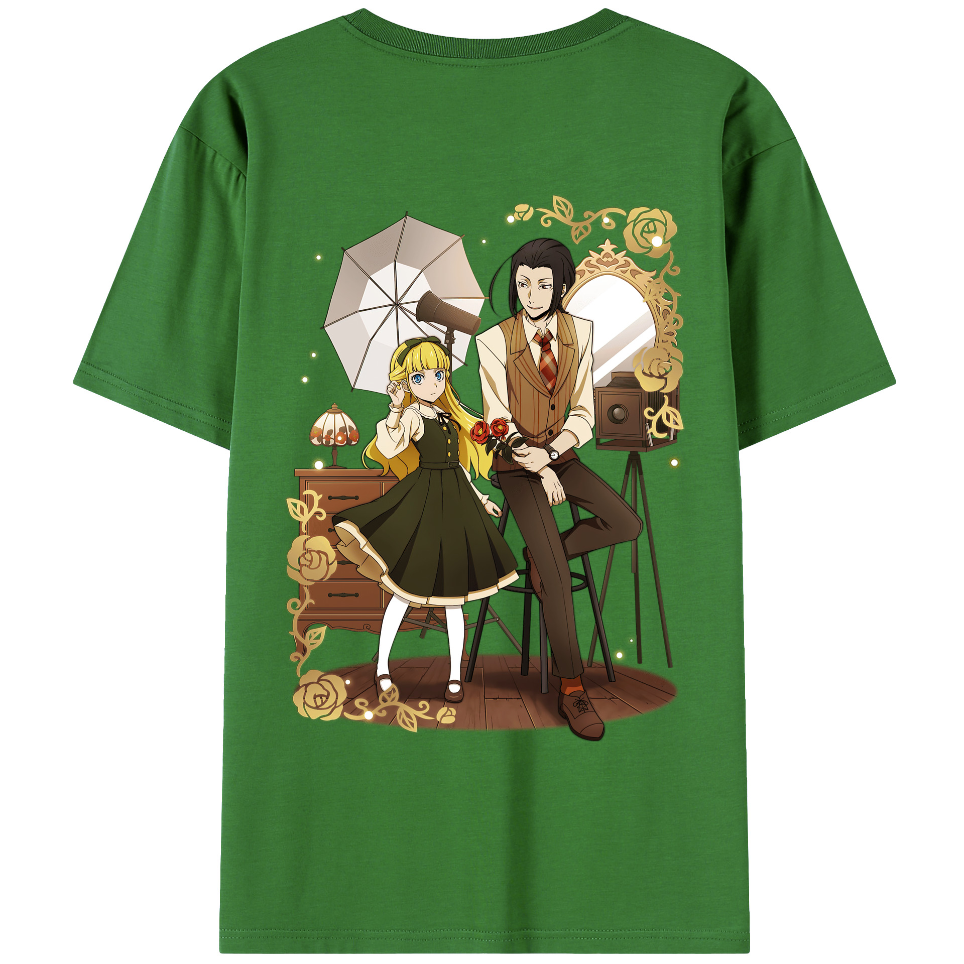 （画像用） 文豪ストレイドッグス Bungo Stray Dogs レディース半袖Tシャツ(バックプリント)